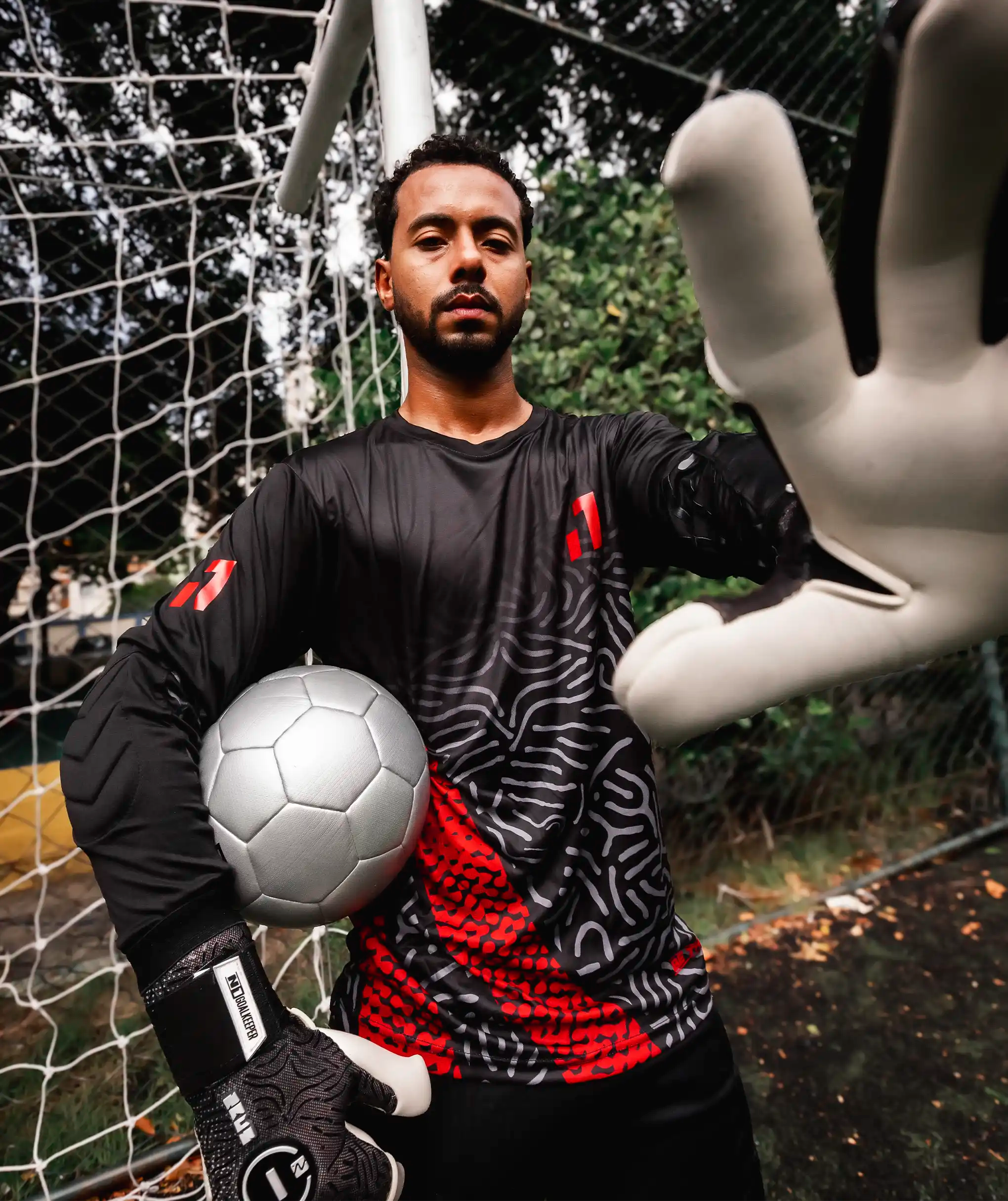 CAMISA DE GOLEIRO COM PROTEÇÕES INFANTIL