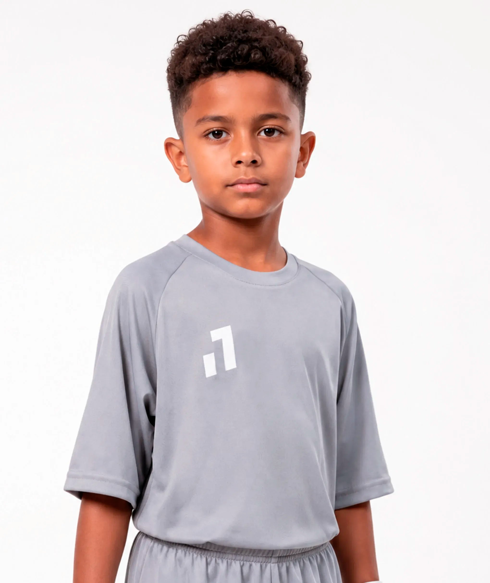 Camisa Lisa Manga Curta Infantil