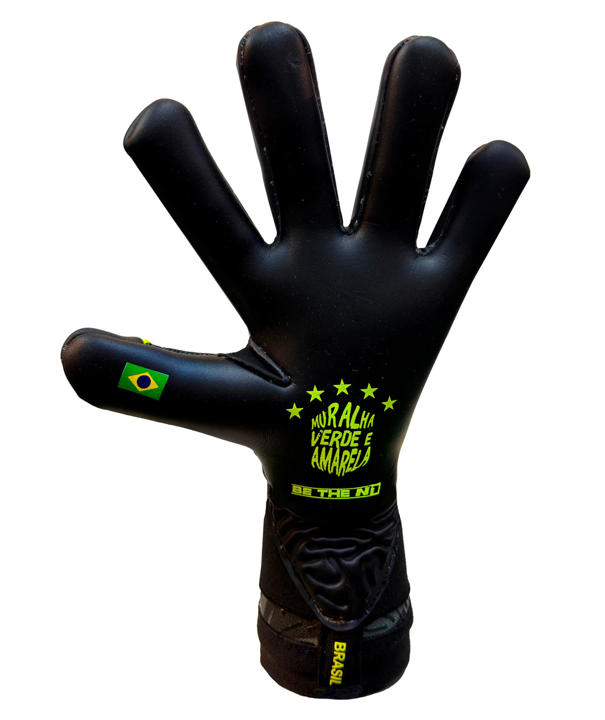 Luva de Goleiro N1 Zeus 2.0 Brasil Preto