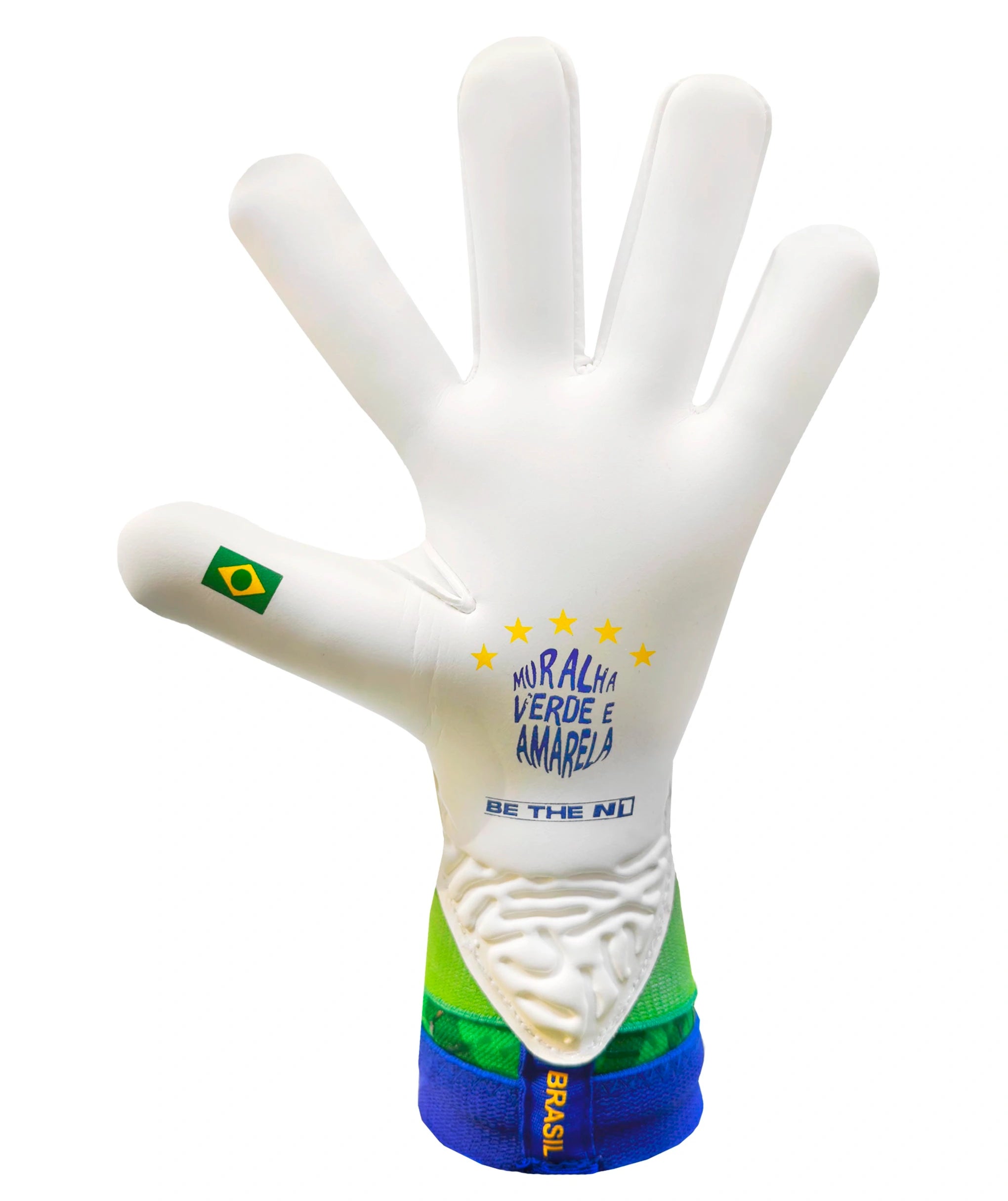 Luva de Goleiro N1 Zeus 2.0 Brasil Verde