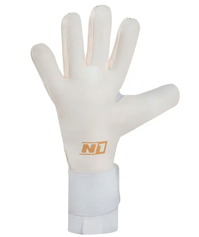 Luva de Goleiro Profissional N1 Scorpius 2.0 Golden White
