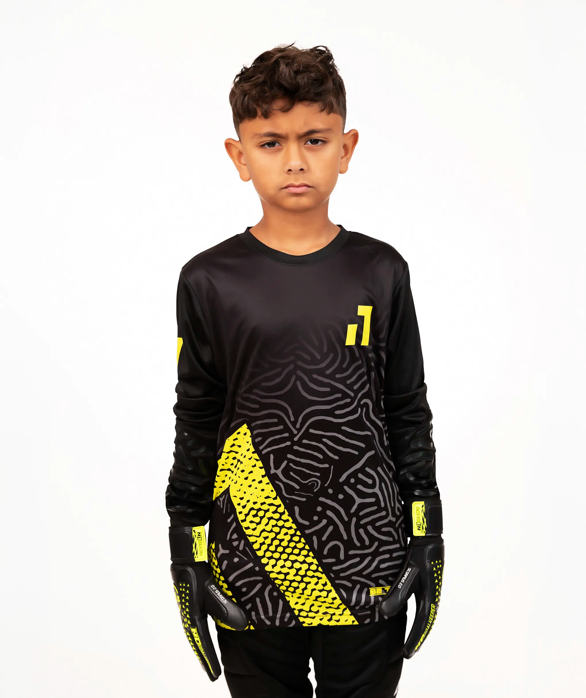 CAMISA DE GOLEIRO COM PROTEÇÕES INFANTIL