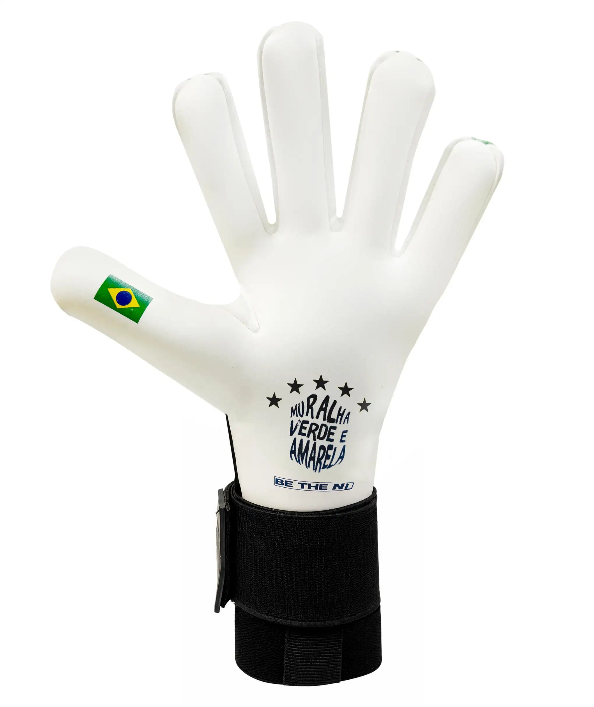 Luva de Goleiro N1 Scorpius 2.0 Brasil Branco