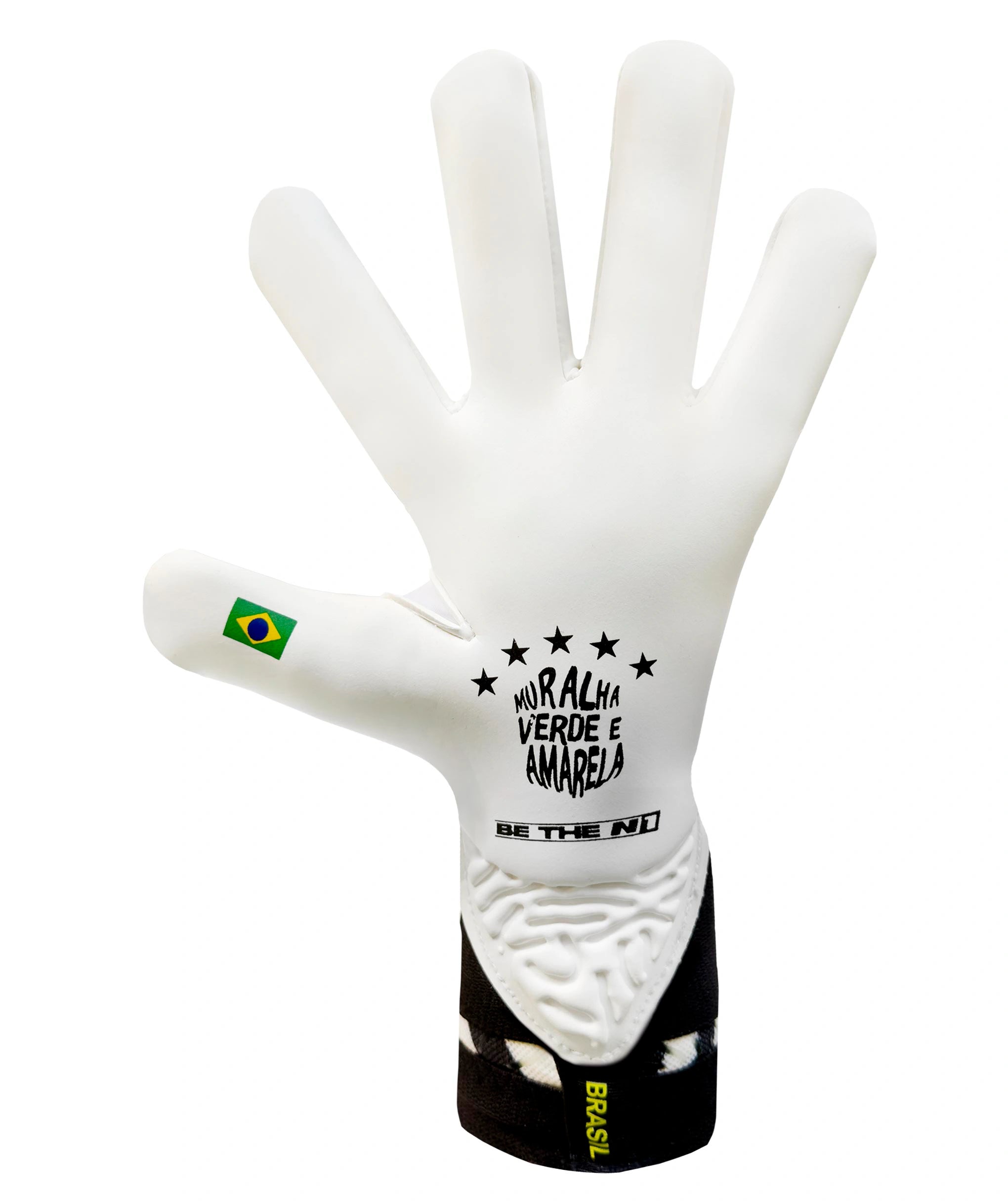 Luva de Goleiro N1 Zeus 2.0 Brasil Branco