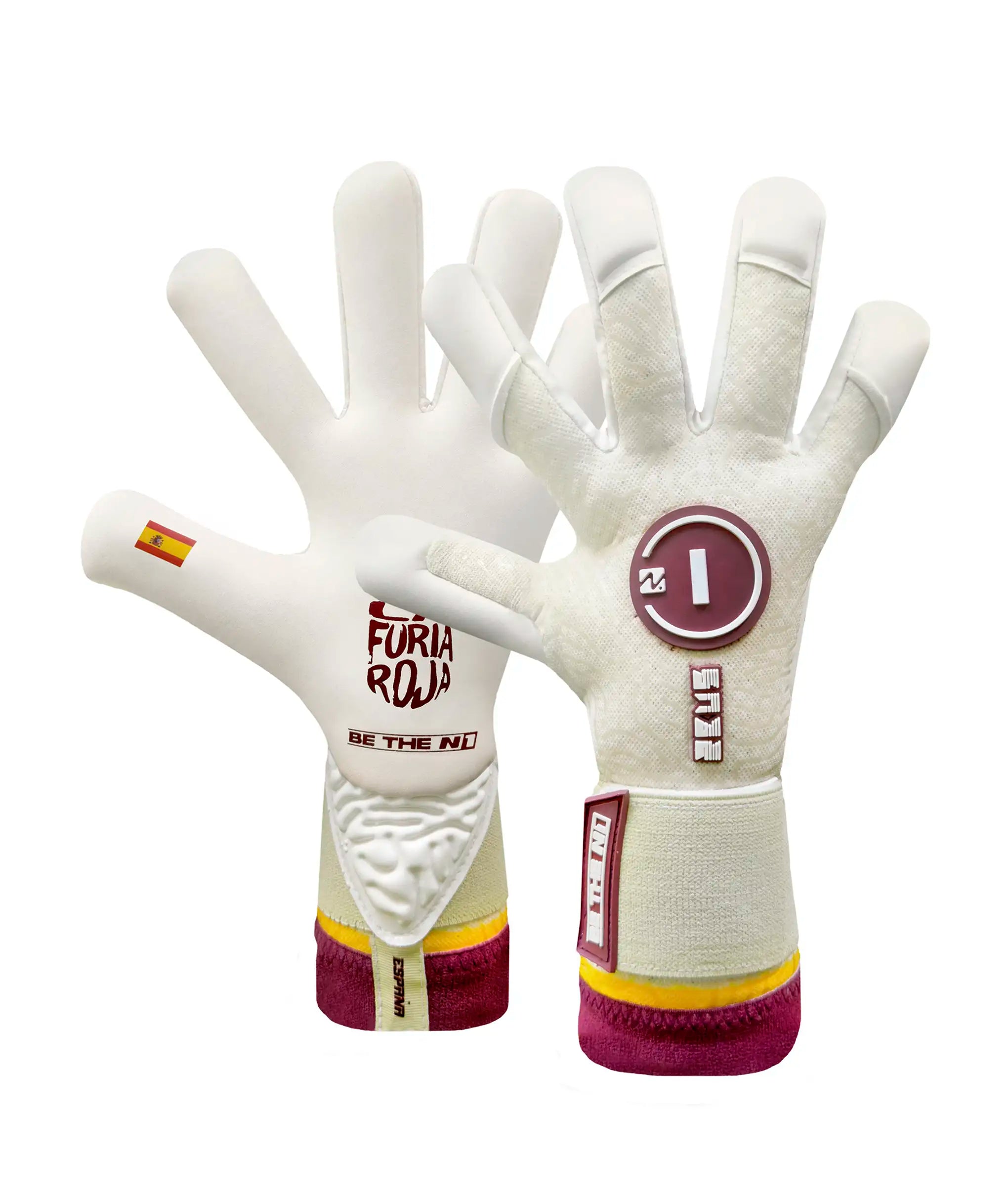 Luva de Goleiro N1 Zeus 2.0 Espanha Branco