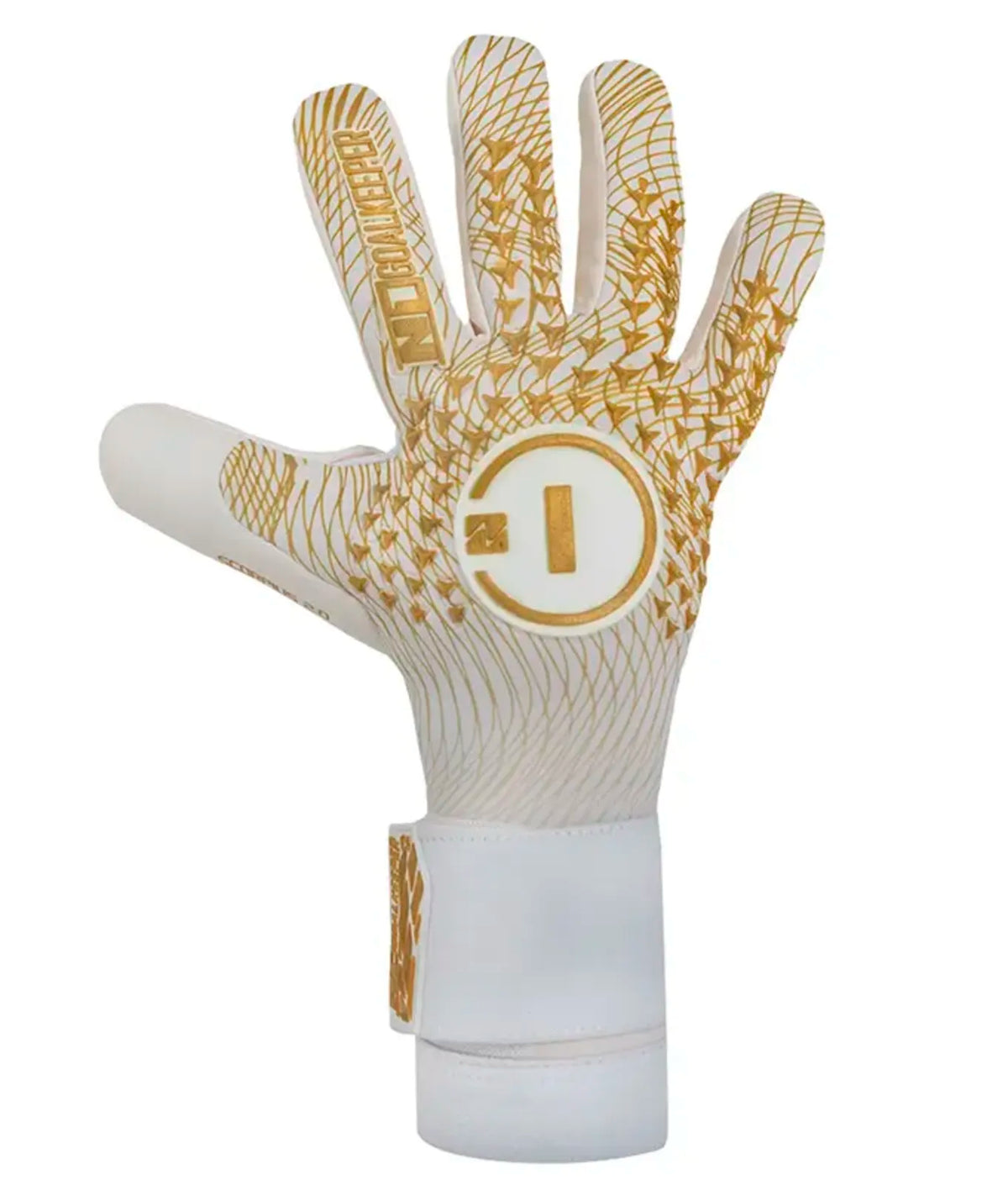 Luva de Goleiro Profissional N1 Scorpius 2.0 Golden White